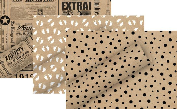 Image du produit Braun + Company Papier kraft cadeau (Papier cadeau, 1 x)