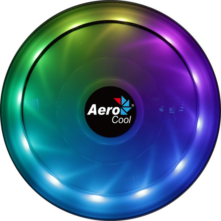 Actual product image AeroCool Core Plus ARGB PWM 4P/12cm Intel/AMD (83 mm)