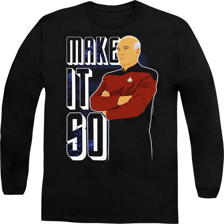 Actual product image Unisex Adult Make It So T-Shirt (L)