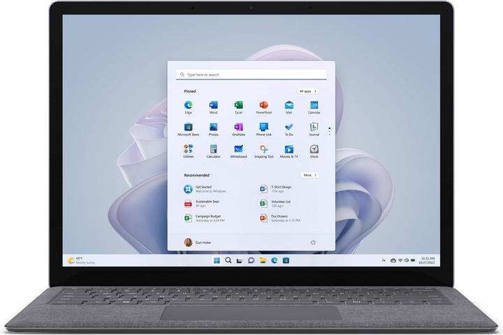 Produktbild Microsoft Surface Laptop 5 R1U-00005 Platin i5-1245U 8GB/512GB SSD 13" QHD Touch W10P (13.50", Intel Core i5-1245U, 8 GB, 512 GB, DE)