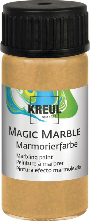 Actual product image Kreul Magic Marble" marbling paint, gold, 20 ml (Gold, 20 ml)