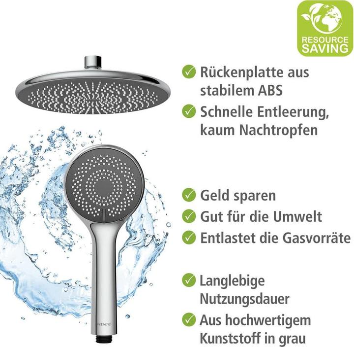 Produktbild Wenko Water Saving Duschsystem chrom