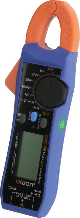 Actual product image Owon Stromzange CM2100B, Bluetooth, 100 A AC/ DC, True RMS