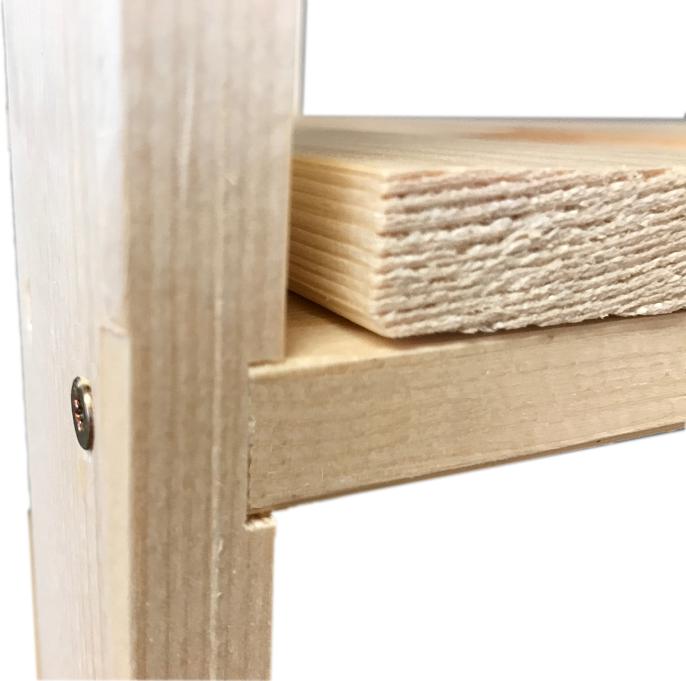 Actual product image DIY-Wood Wooden shelf