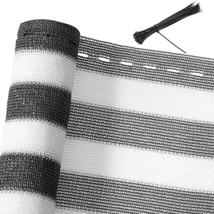Grau-weiss 1x10 m