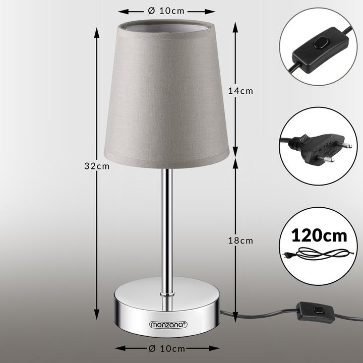 Image du produit Monzana Lampe de table (E14)