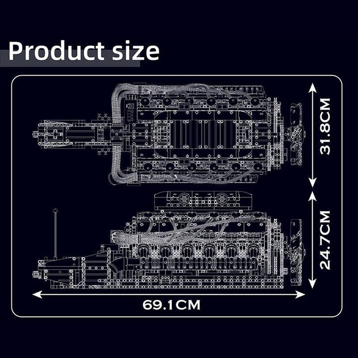 Image du produit Mould King V12 Engine Motor