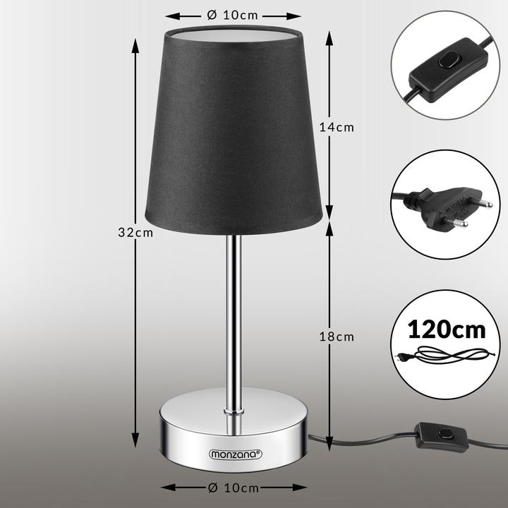 Immagine prodotto Monzana Lampada da comodino (E14)