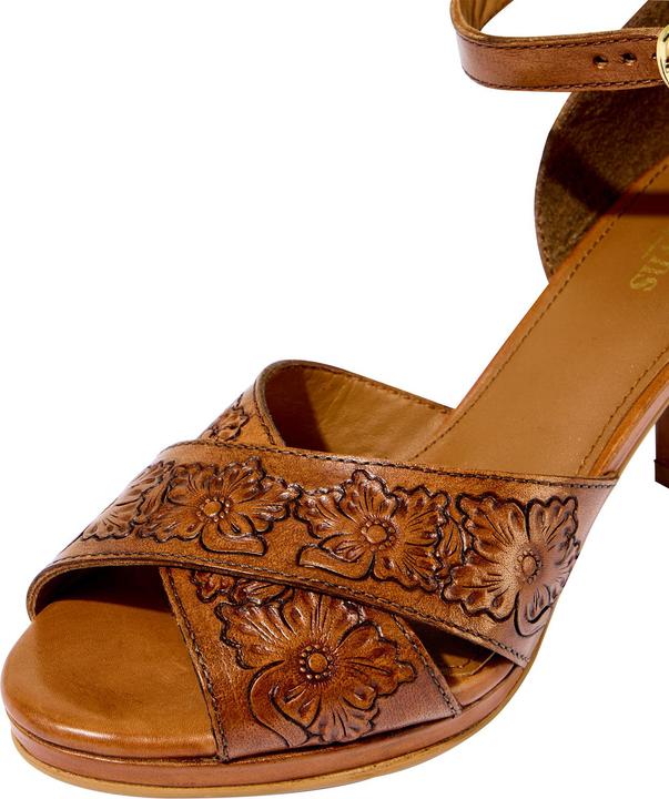 Immagine prodotto Joe Browns Floral Embossed Leather Heels (37)