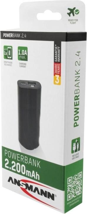 Produktbild Ansmann Powerbank 2.4 (2200 mAh, 5 W, 8.10 Wh)