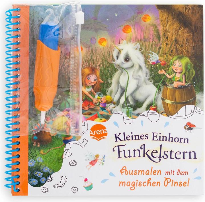 Actual product image Colouring with the magic brush. Little unicorn sparkle star