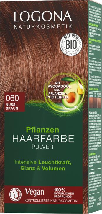 Actual product image Logona Plant hair color powder - nut brown (060 Nut brown)