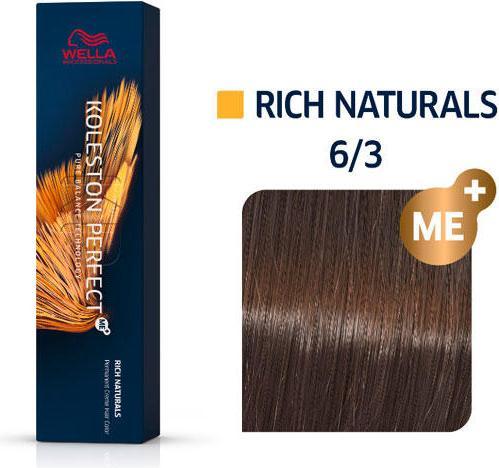 Actual product image Wella Koleston Perfect Me+ Rich Naturals (6/3 dark blond gold)