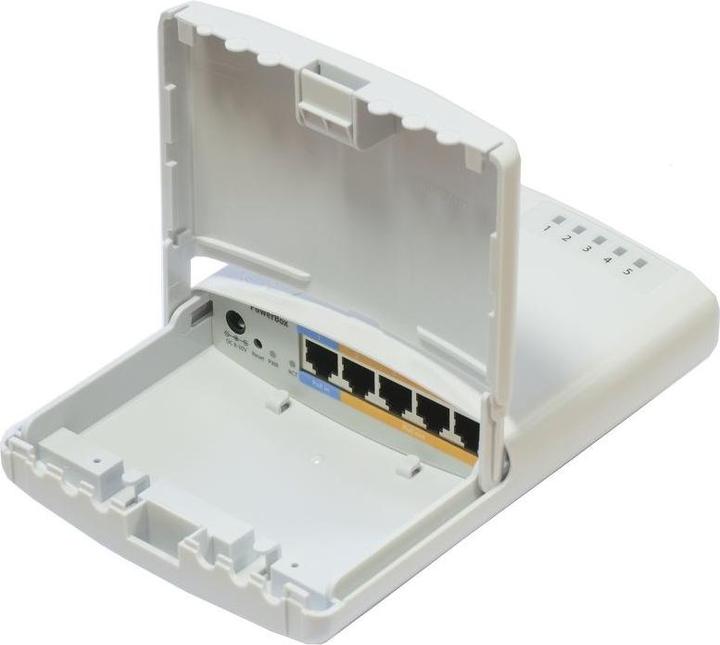 Actual product image MikroTik MT RB750P-PBR2 PowerBox Outdoor 5x Ethernet Port Router with PoE Output 6V-30V