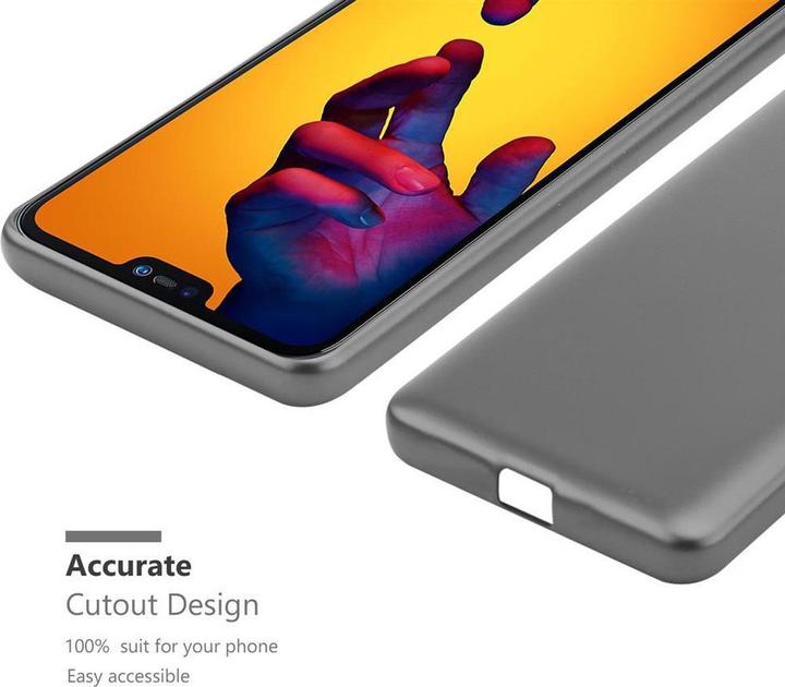 Image du produit Cadorabo Couverture métallique mate TPU (Huawei P20 Lite)