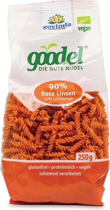 Actual product image goodel 90% Red Lentil Fusilli Organic (250 g)