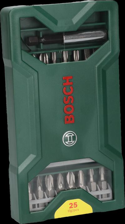 Actual product image Bosch Zubehör Mini-X-Line screwdriver bit set, 25 pieces (T 15/20/25/30, C 6.3, E 6.3)