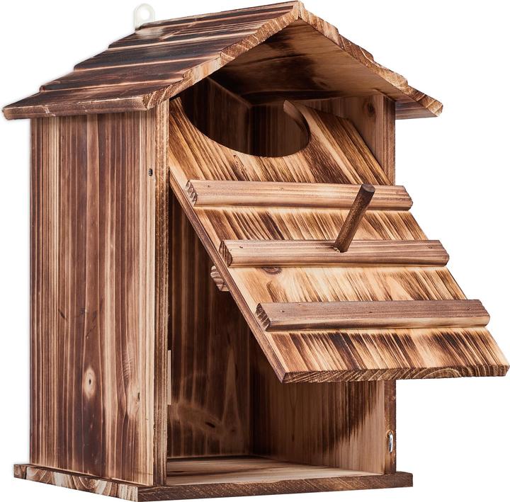 Actual product image Relaxdays Owl nesting box