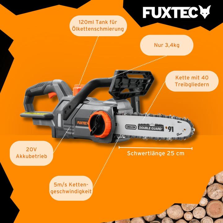 Produktbild Fuxtec FX-E1KS20 (Akku Kettensäge)