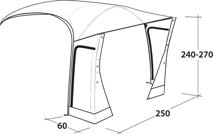 Image du produit Outwell Tall Connection Crossville 250SA (3.10 kg)