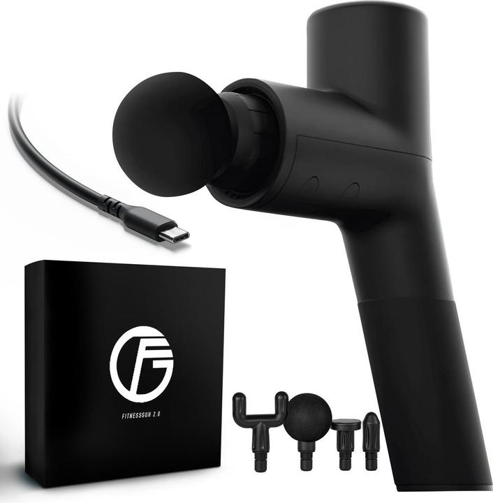 Extralink Massage Gymgun Fit 2.0 Lite | Pistolet do masażu | 4 głowice 6 trybów