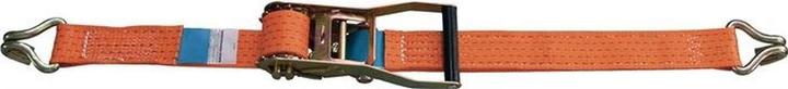 Actual product image Dolezych Lashing strap DIN EN 12195-2 length 6 m width 50 mm with ratchet + pointed hook LC U 5000 daN