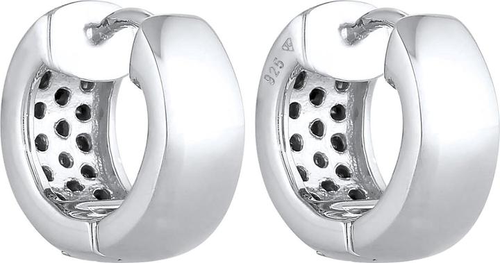 Image du produit Elli Boucles d'oreilles Créoles Cristaux Scintillants Argent 925 (Argent sterling 925, Cristal de verre)
