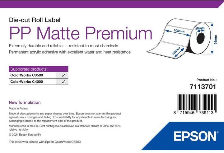 Epson Pp Matte Label Premium Die-Cut