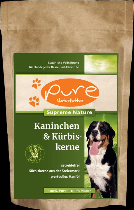 Actual product image Pure Naturfutter PURE Rabbit & Pumpkin Seeds - single Protein & grain free (Adult, Junior, Senior, 1 pcs., 400 g)