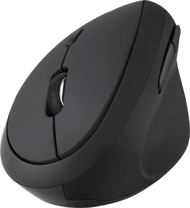 Immagine prodotto Perixx PERIMICE-719L, Piccolo mouse ergonomico per mancini, senza fili, nero (Senza fili)