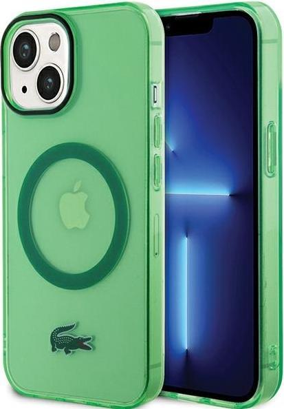 Produktbild Lacoste LCHMP15SULON iPhone 15 6.1" zielony/green hardcase Transparent MagSafe (Apple iPhone 13, Apple iPhone 15)