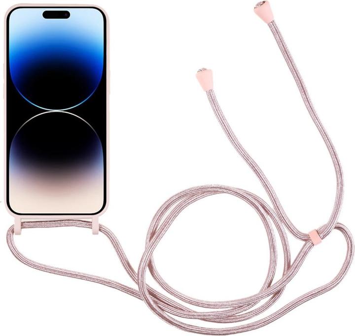 Ueli Express iPhone 15 Pro mobile phone necklace silicone case with credit card slot 5
