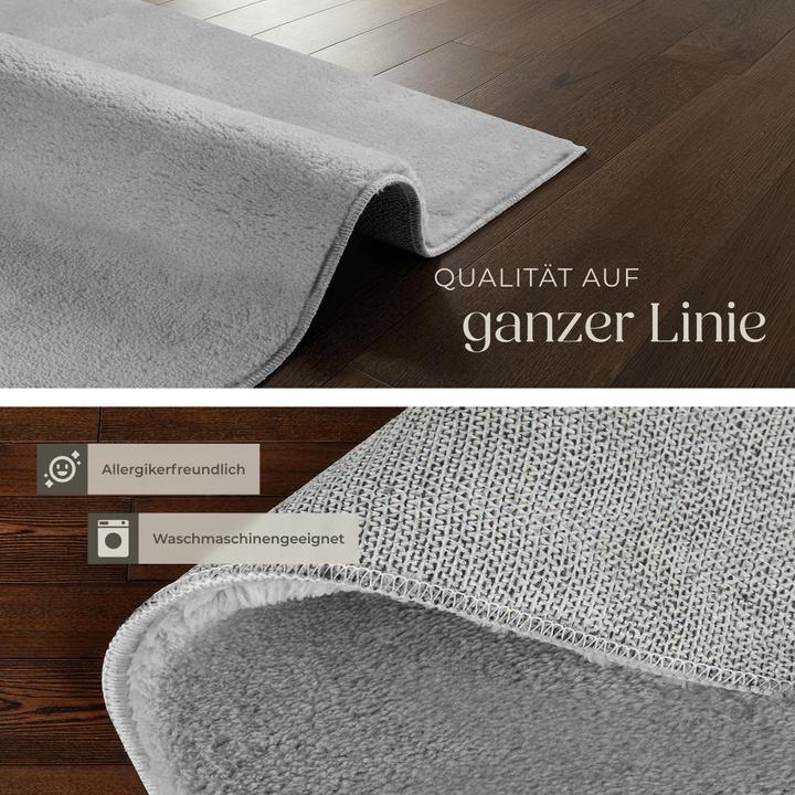 Produktbild tectake Kurzflorteppich Soft Zone (80 x 150 cm)