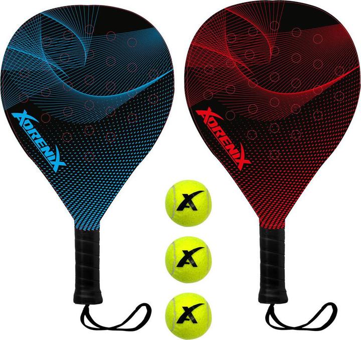 Actual product image Adrenix Padel set racket with 3 balls, 4 pcs.