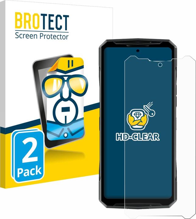 Produktbild BROTECT Schutzfolie Displayschutz Klar (2 Stück, Doogee N10)