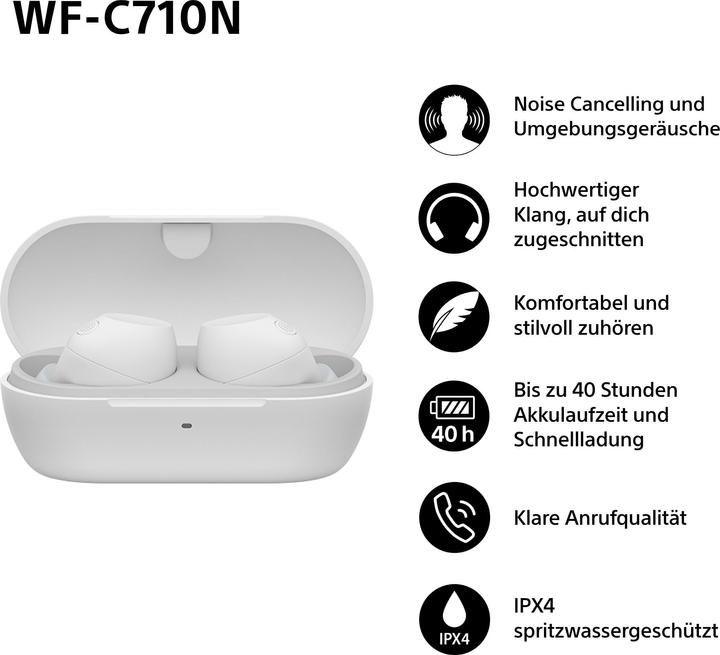 Produktbild Sony WF-C710N (NC, 8.50 h, Kabellos)