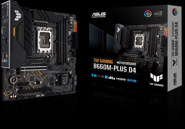 Image du produit ASUS TUF GAMING B660M-PLUS D4 (LGA 1700, Intel B660, mATX)