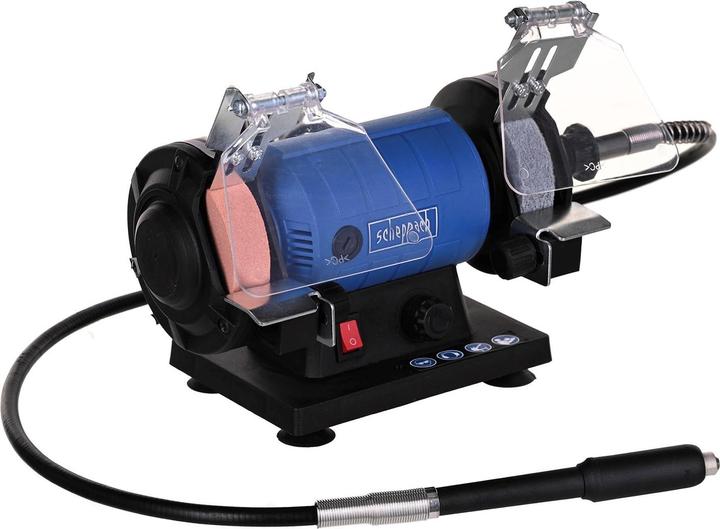 Image du produit Scheppach Ponceuse double avec arbre flexible HG35 (Meuleuse d'établi, 120 W)