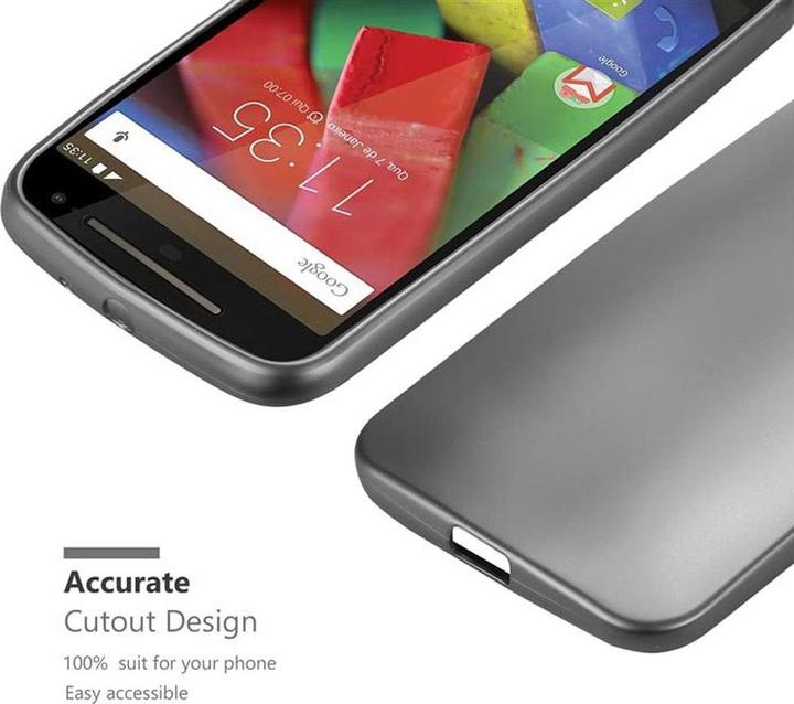 Image du produit Cadorabo Couverture métallique mate TPU (Motorola Moto G2 (2nd Gen))