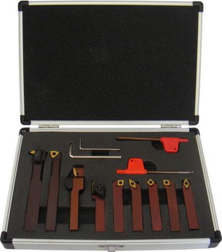 Produktbild Paulimot Drehmeissel-Set mit Wendeplatten, 8 mm, 9-teilig (10.80 mm)
