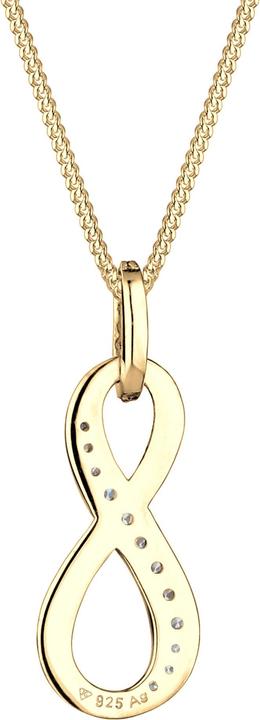 Image du produit Elli Collier Infinity For Ever symbole zirconium 925 argent (Zircone, Argent sterling 925, 45 cm)