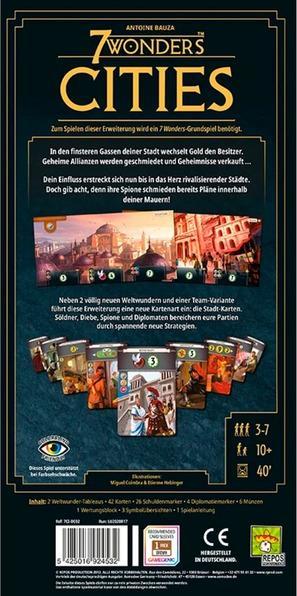 Produktbild Repos Production 7 Wonders Cities (2. Erweiterung) (Deutsch)