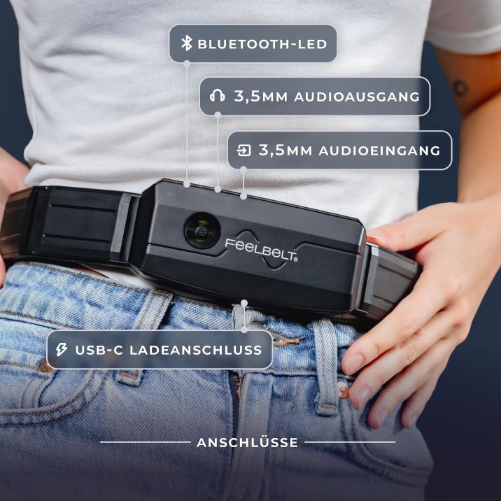 Actual product image Feelbelt Haptic Feedback Belt - Size 2 (PS4, Switch, PS5, PC)