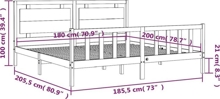 Produktbild VidaXL Adham (180 x 200 cm)