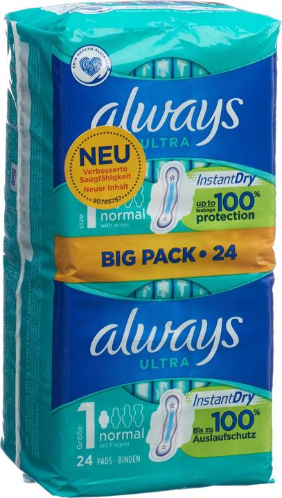 Actual product image Always Ultra (24 x, Sanitary pads)