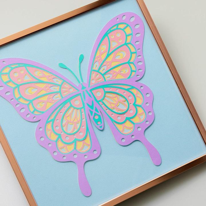 Immagine prodotto Cricut Carta adesiva Smart 30,5 x 30,5 cm, 10 fogli, Multicolore (210 g/m², 10 x)