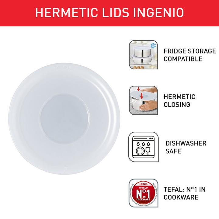 Image du produit Tefal Ingenio G6 Set de couvercles en plastique 16/18/20cm (20 cm, Matières plastiques)