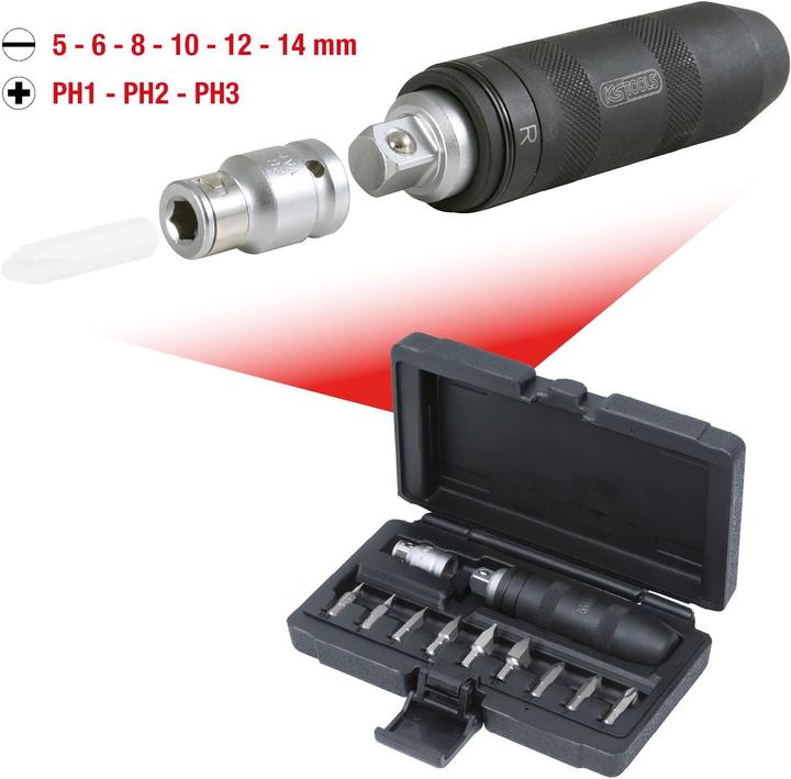 Produktbild KS Tools 1/2 Hand-Schlagschraubendreher-Satz. 11-tlg. 515.