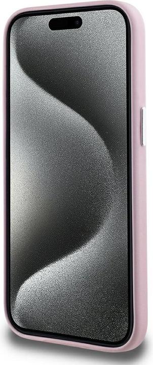 Image du produit Karl Lagerfeld Case FW Metal Plate MagSafe for iPhone 15 pink (Apple iPhone 15)