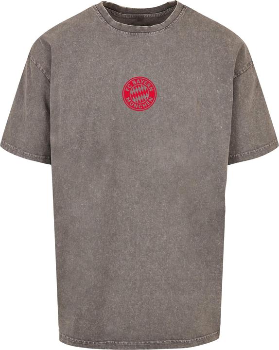 Produktbild FC Bayern München Logo R Acid Washed Heavy Oversize Tee - 115369 (L)